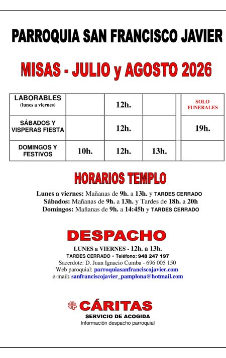 CARTELERA VERANO 2026